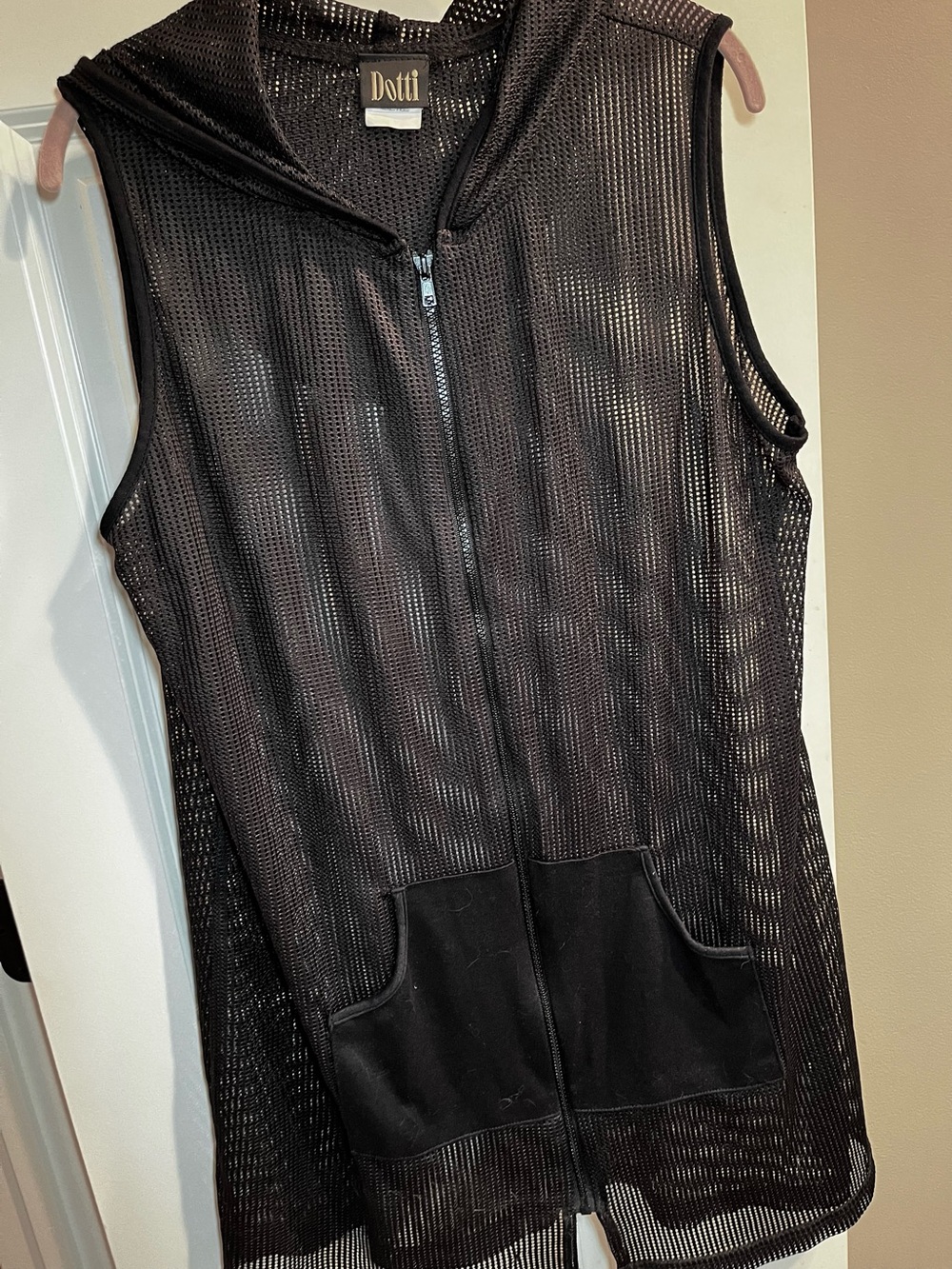 Dotti Black Mesh Hoodie
